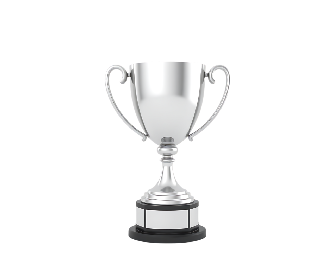 Silver Trophy Cup for Champions and Winners png