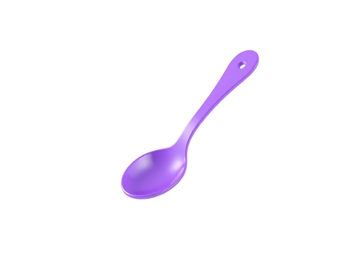Purple spoon isolated on a transparent background png