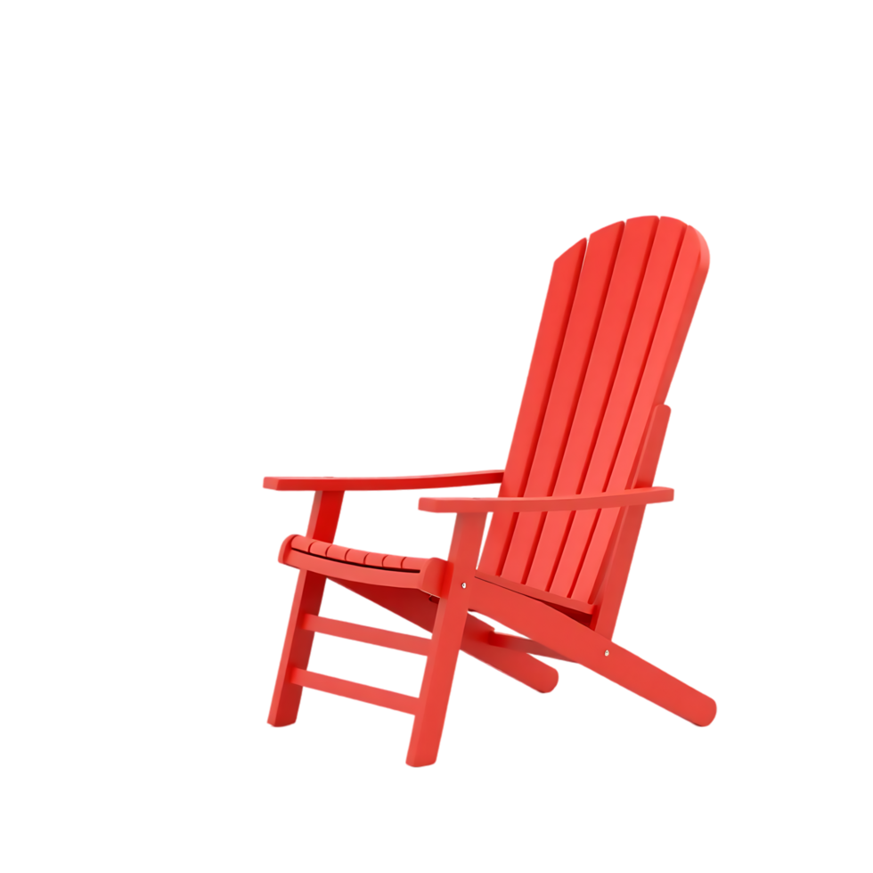 Red Adirondack Chair png