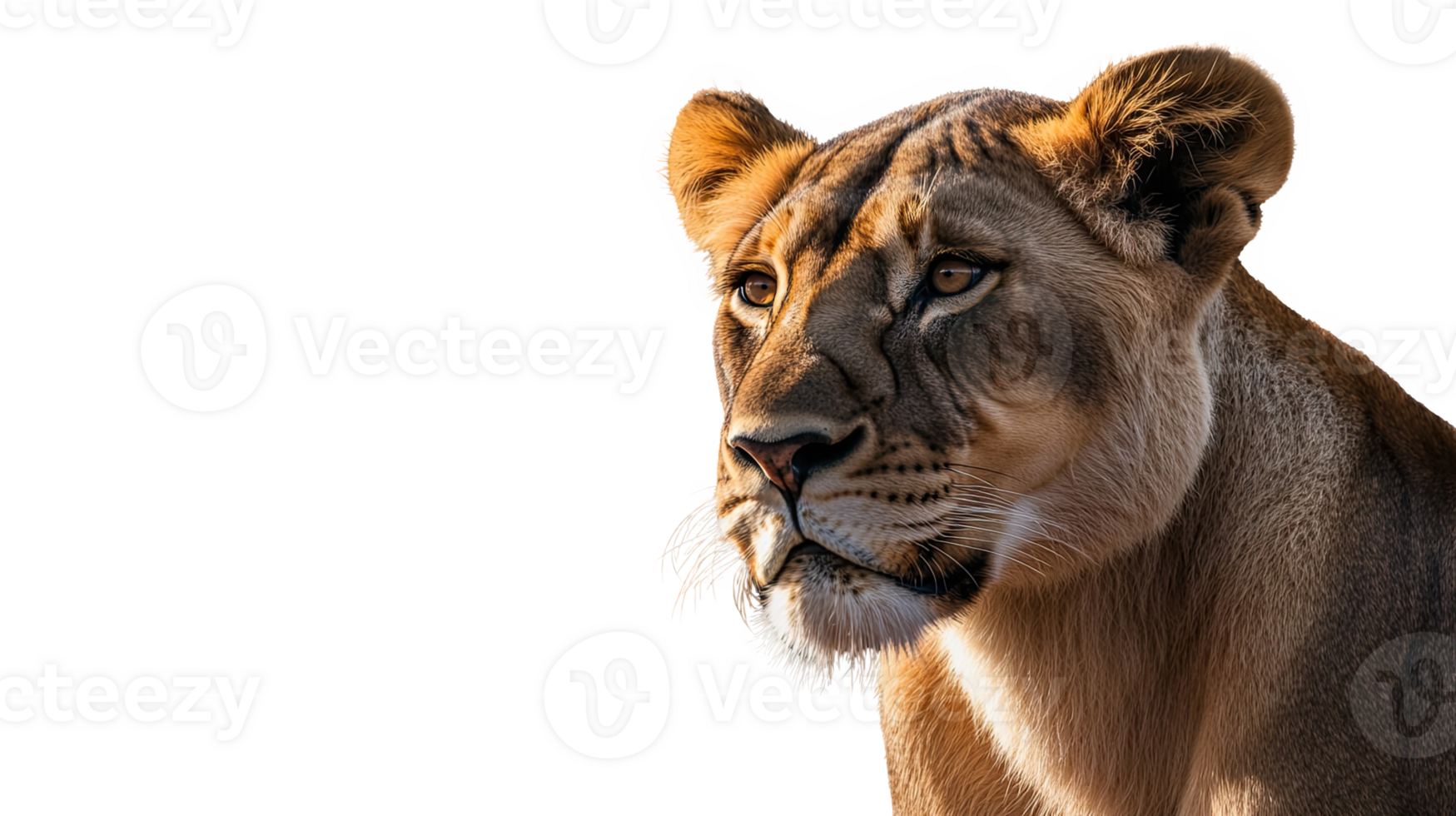 A majestic liess portrait , showcasing her powerful presence and beauty