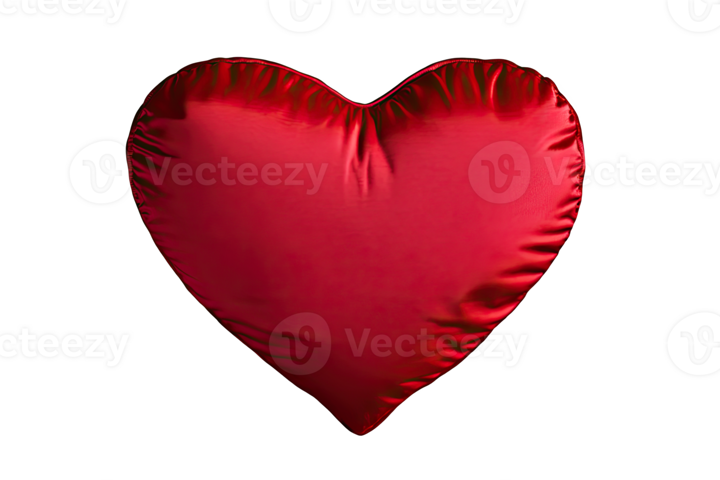 Red heart-shaped pillow, perfect for adding a romantic touch to any space, png