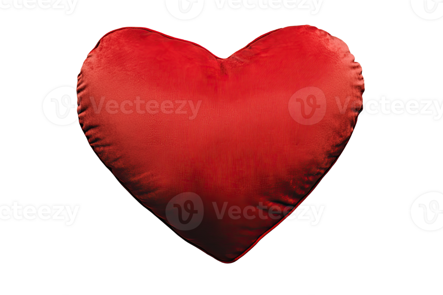 Red heart-shaped pillow , symbolizing love and comfort. png