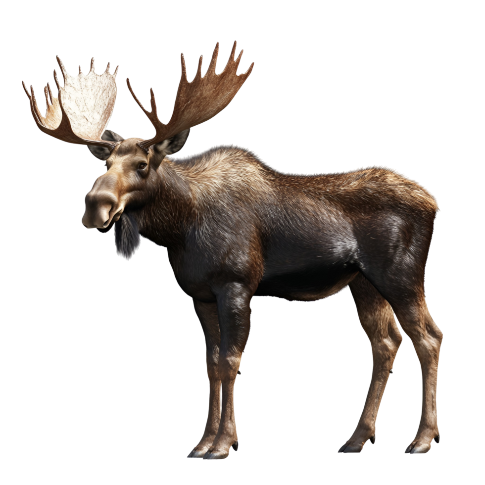Moose With Antlers Isolated For Transparent Background png
