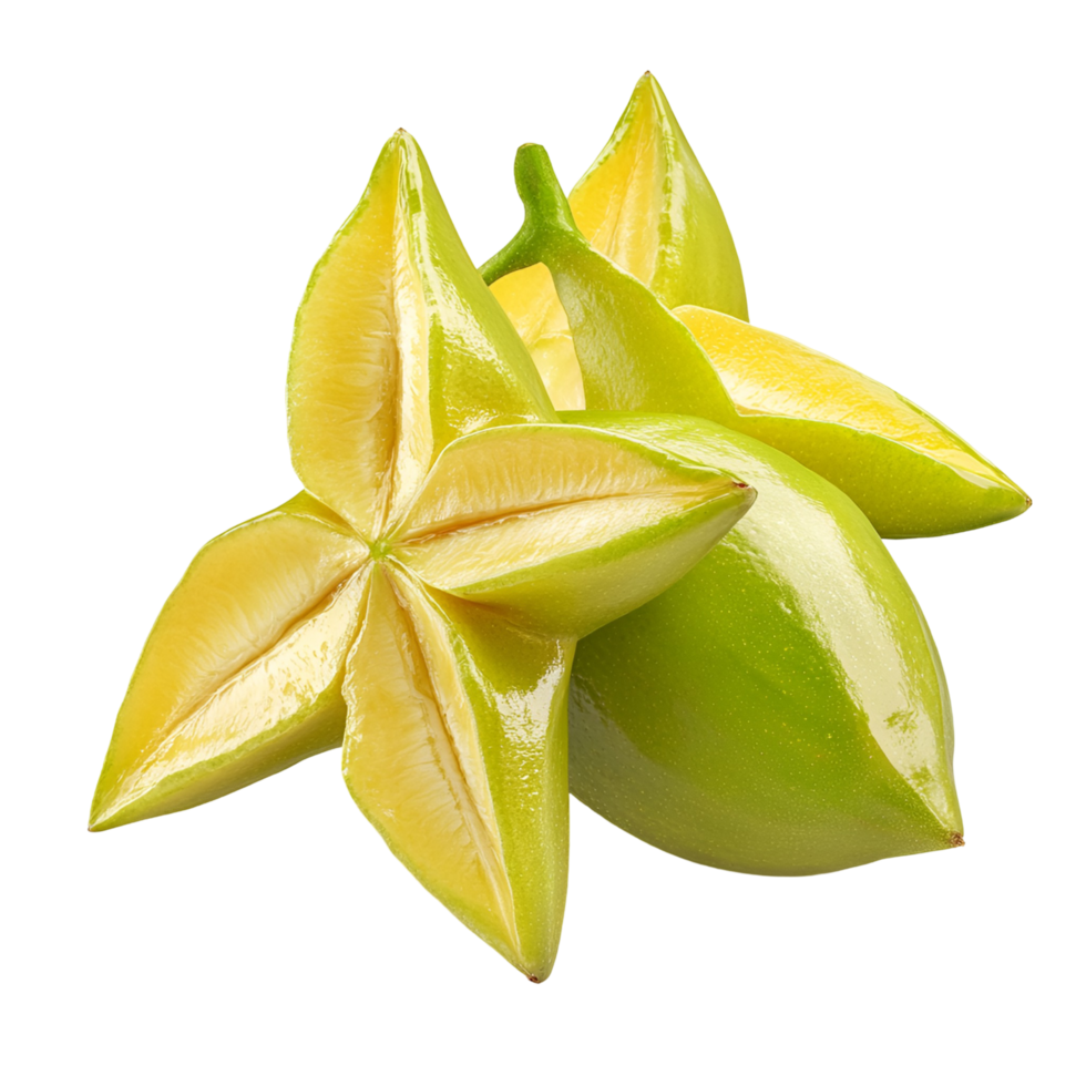 Fresh Star Fruit Isolated Transparent Background png