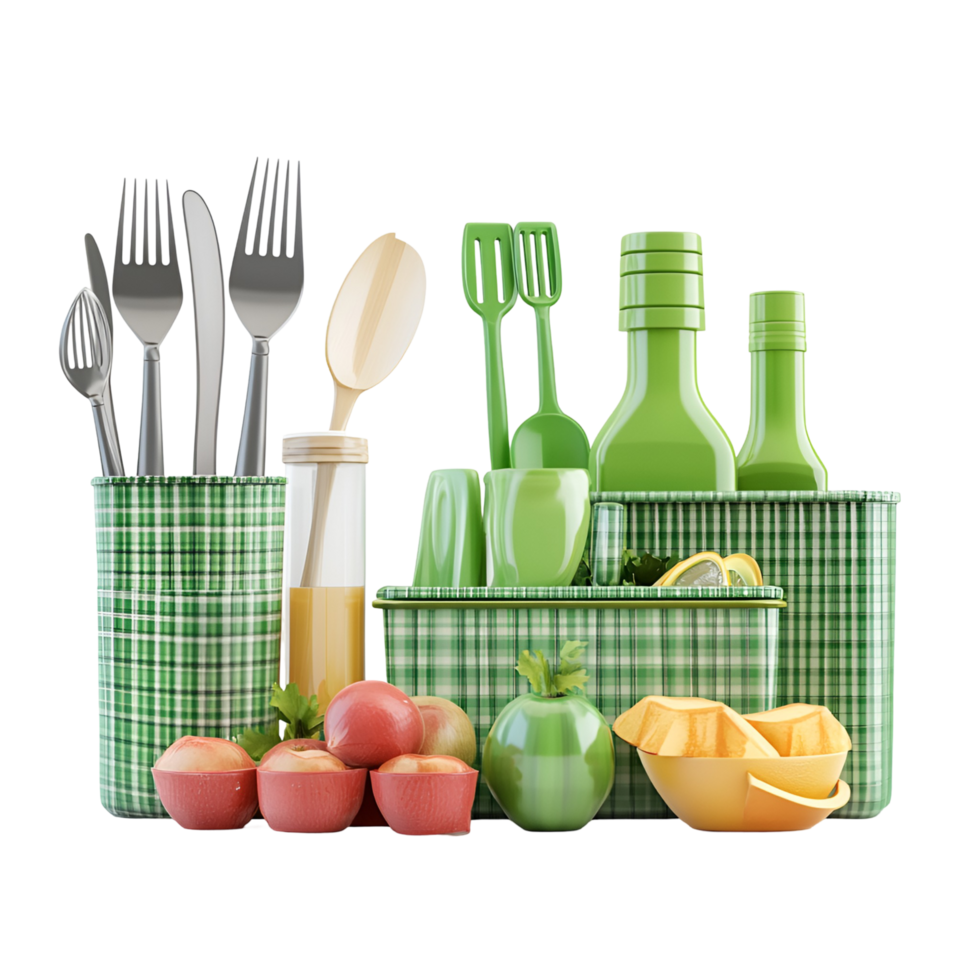 Essential Kitchen Utensils Set Transparent Background png
