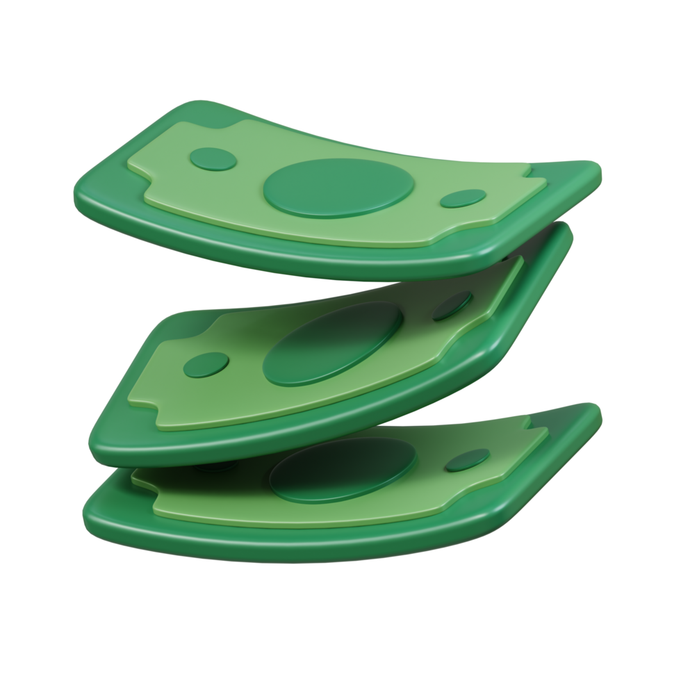 Currency Note 3D Illustration png