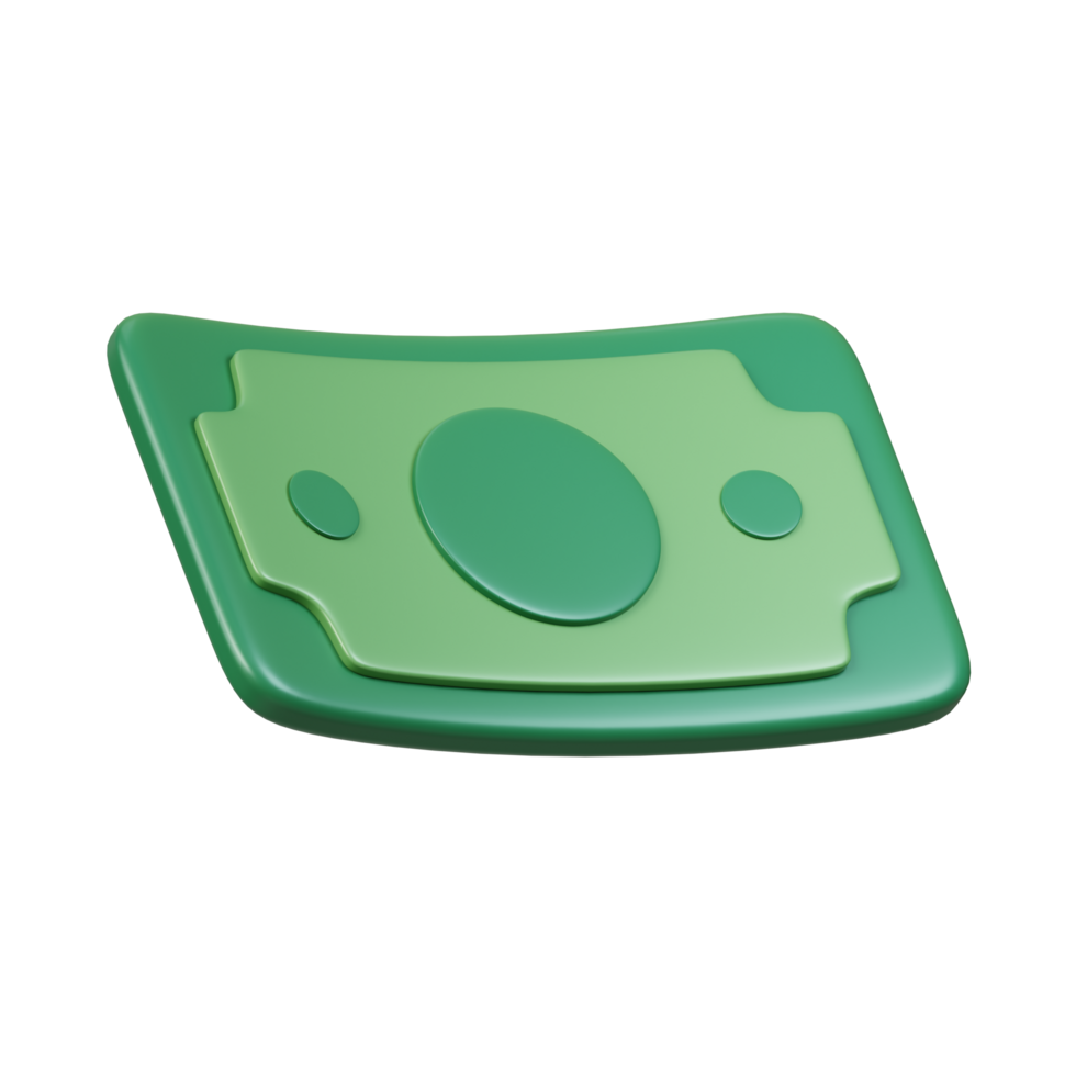 Banknote 3D Icon Design png