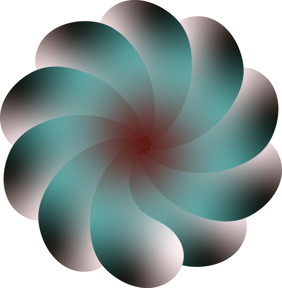 Gradient abstract spiral design. png