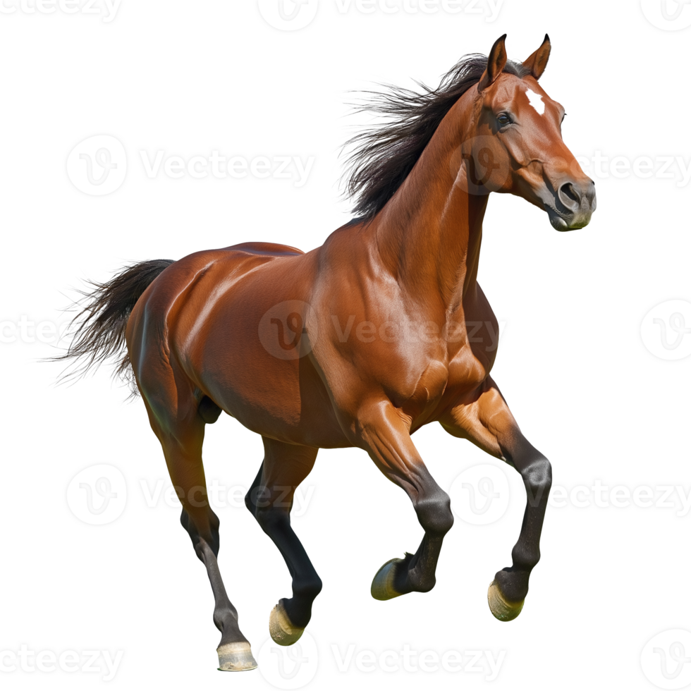 Brown horse , isolated on Transparent background png