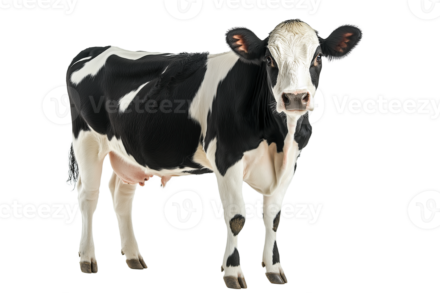 Cow Isolated on Transparent Background. Clean and Versatile Farm Animal Image for Agriculture or Design Projects png