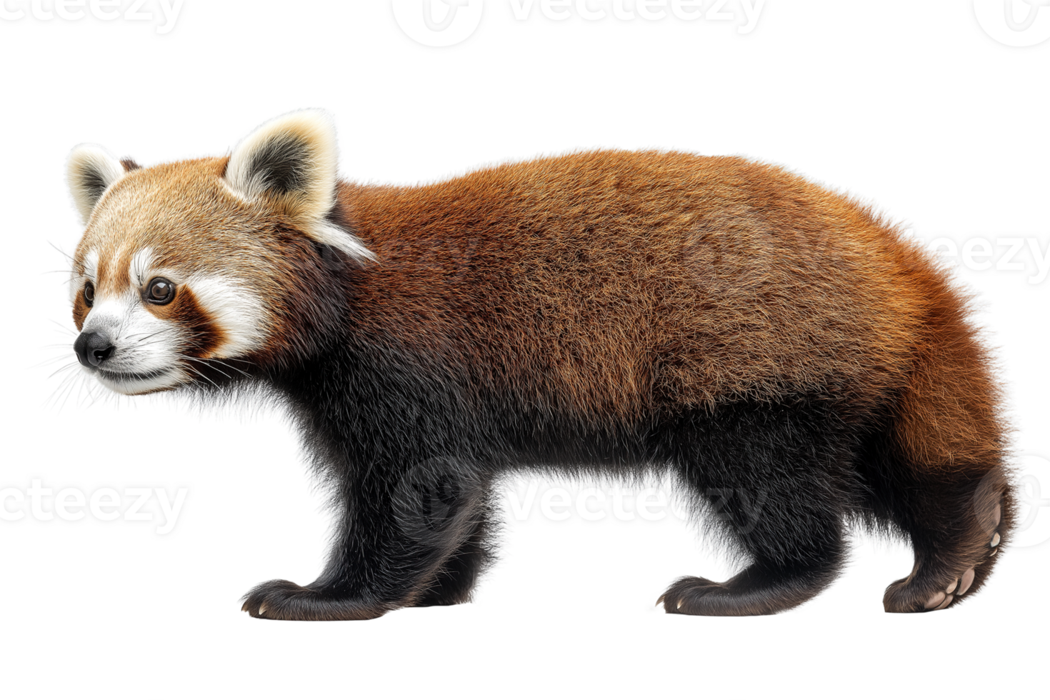 Panda Ailurus fulgens Isolated on Transparent Background png