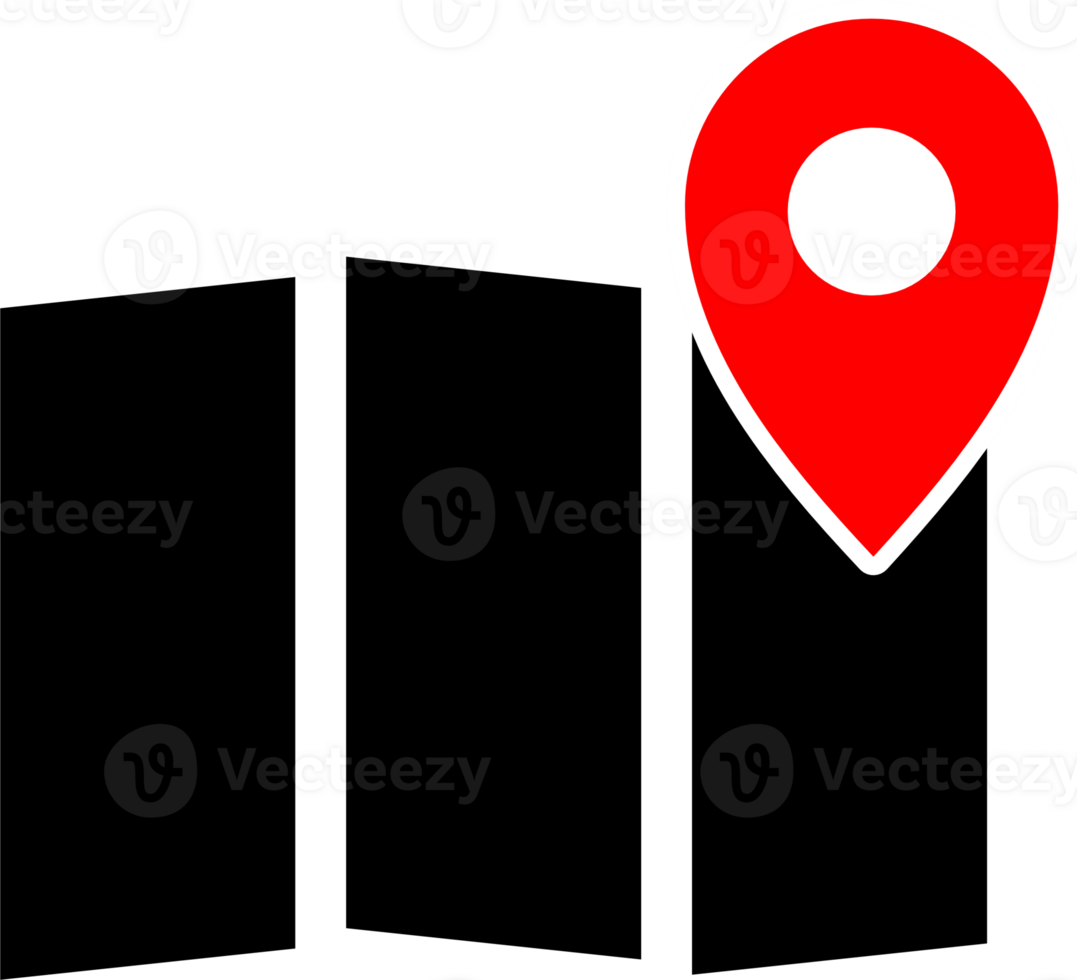 map pinned in frame png
