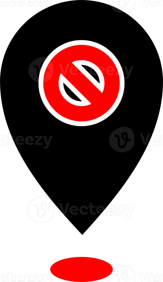 map icon with block inside png