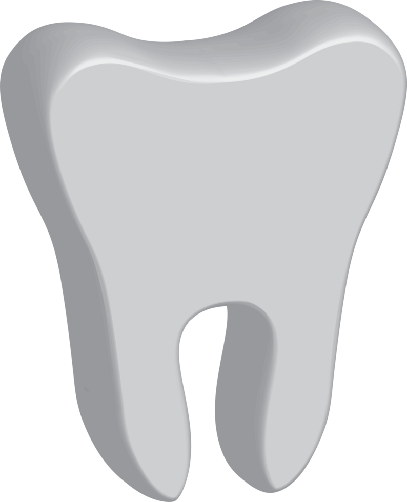 illustration of a tooth, ideal for healthcare, dental care, and medical-related concepts and projects. png