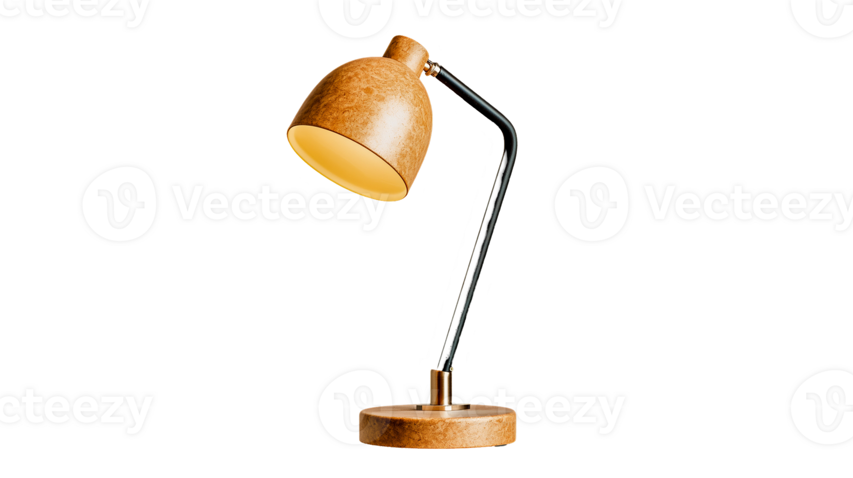 This stylish wooden desk lamp features a sleek design with a warm glow, perfect for modern workspaces. Ideal for adding a touch of elegance to any room. png