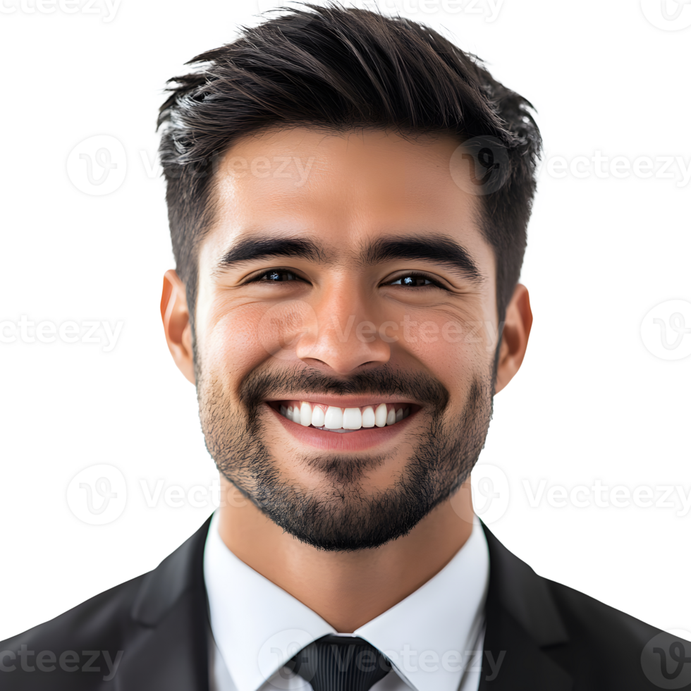 A man in a suit smiling png