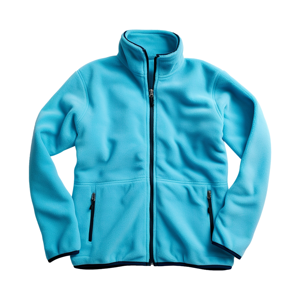 Fleece jacket isolated on clear background png