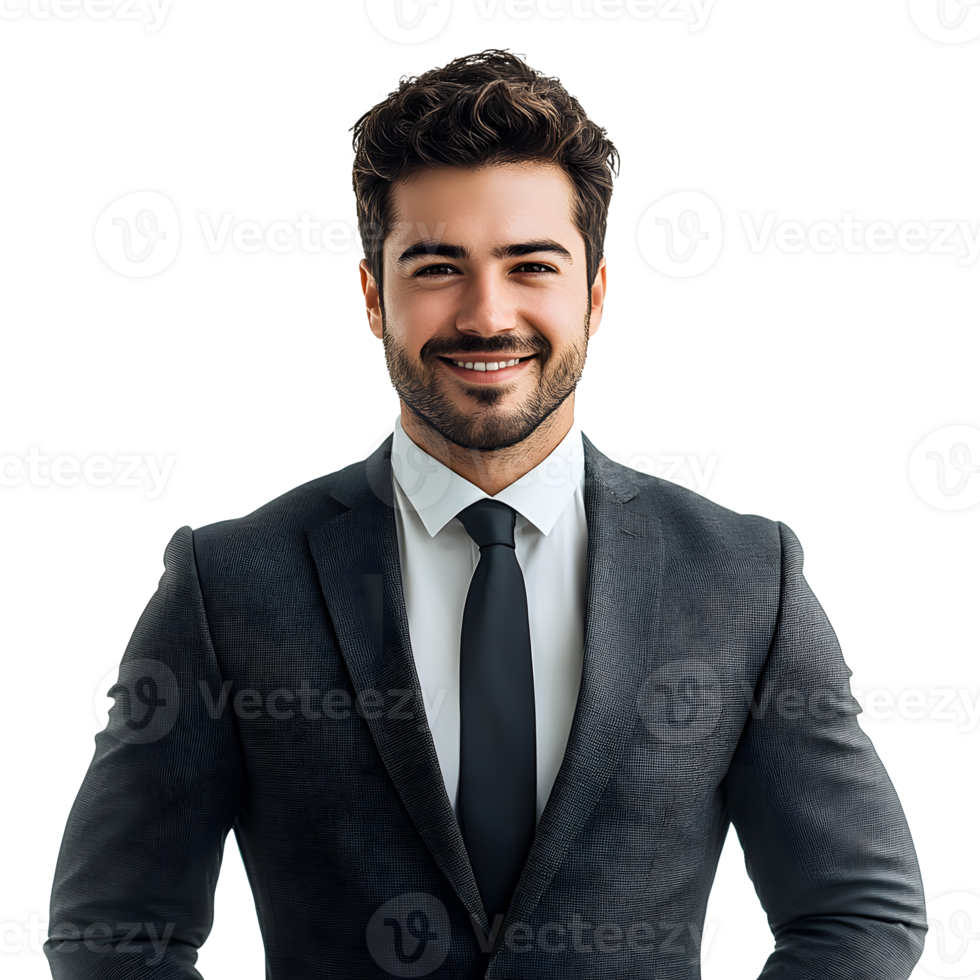 A man in a suit and tie png