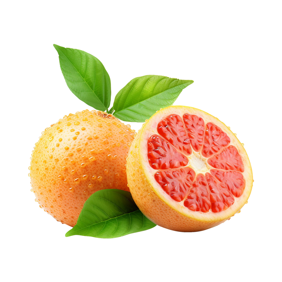 Whole and sliced Vietnamese gac fruit showcased png