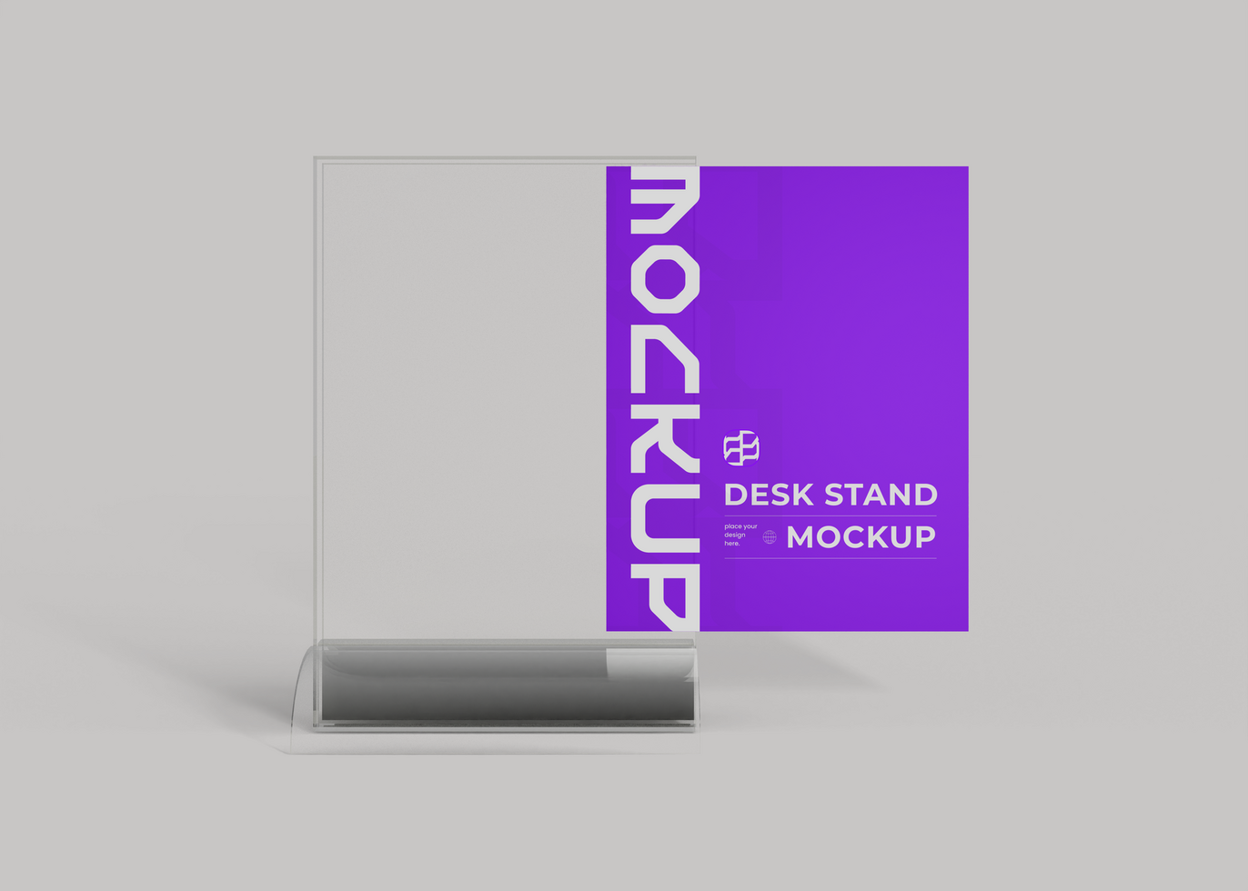 Desk Stand Mockup for Logo and Signage Branding psd