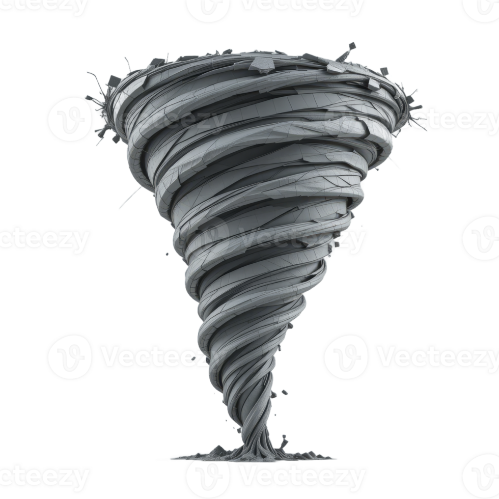 Whirlpool Vortex 3D Render Abstract Storm png