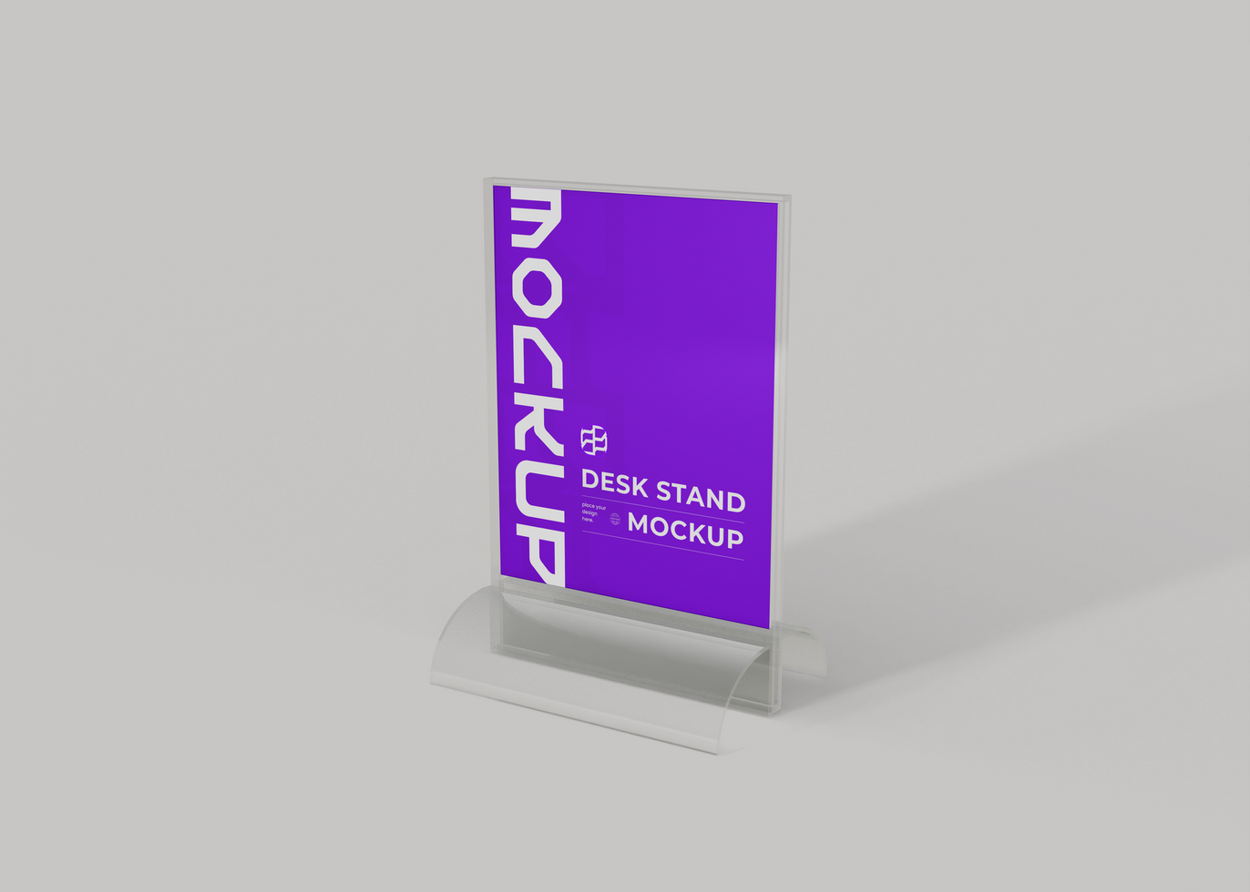Desk Stand Mockup for Retail and Office Branding psd