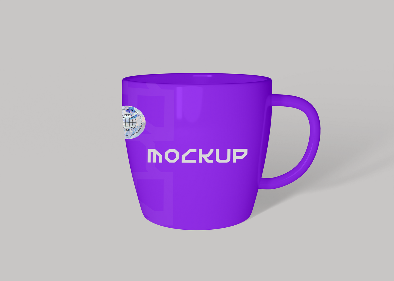 Oval Mug Holder Mockup for Cafe Branding and Retail Display psd