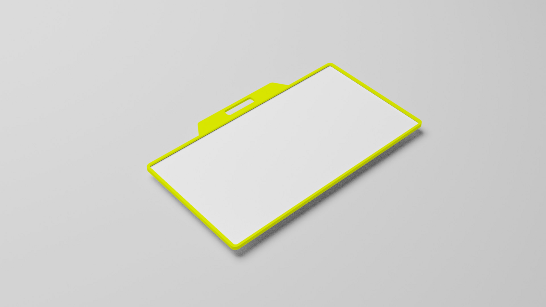 A yellow card with a blank space on it psd