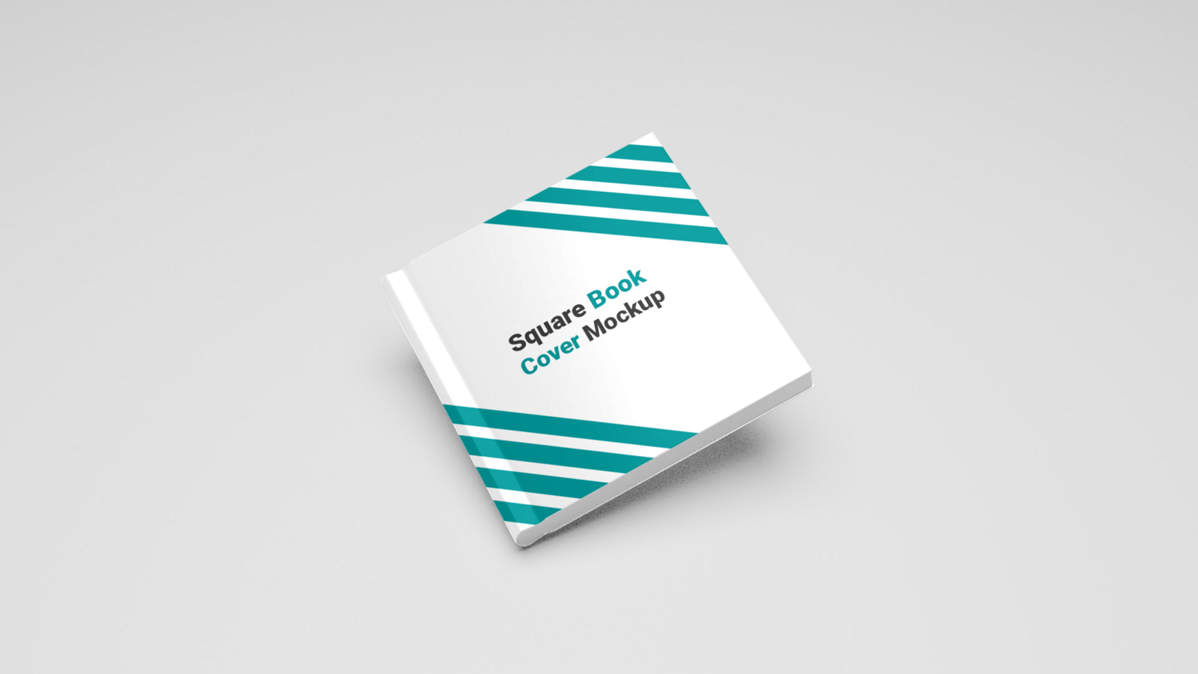 A book with a blue and white stripe pattern psd