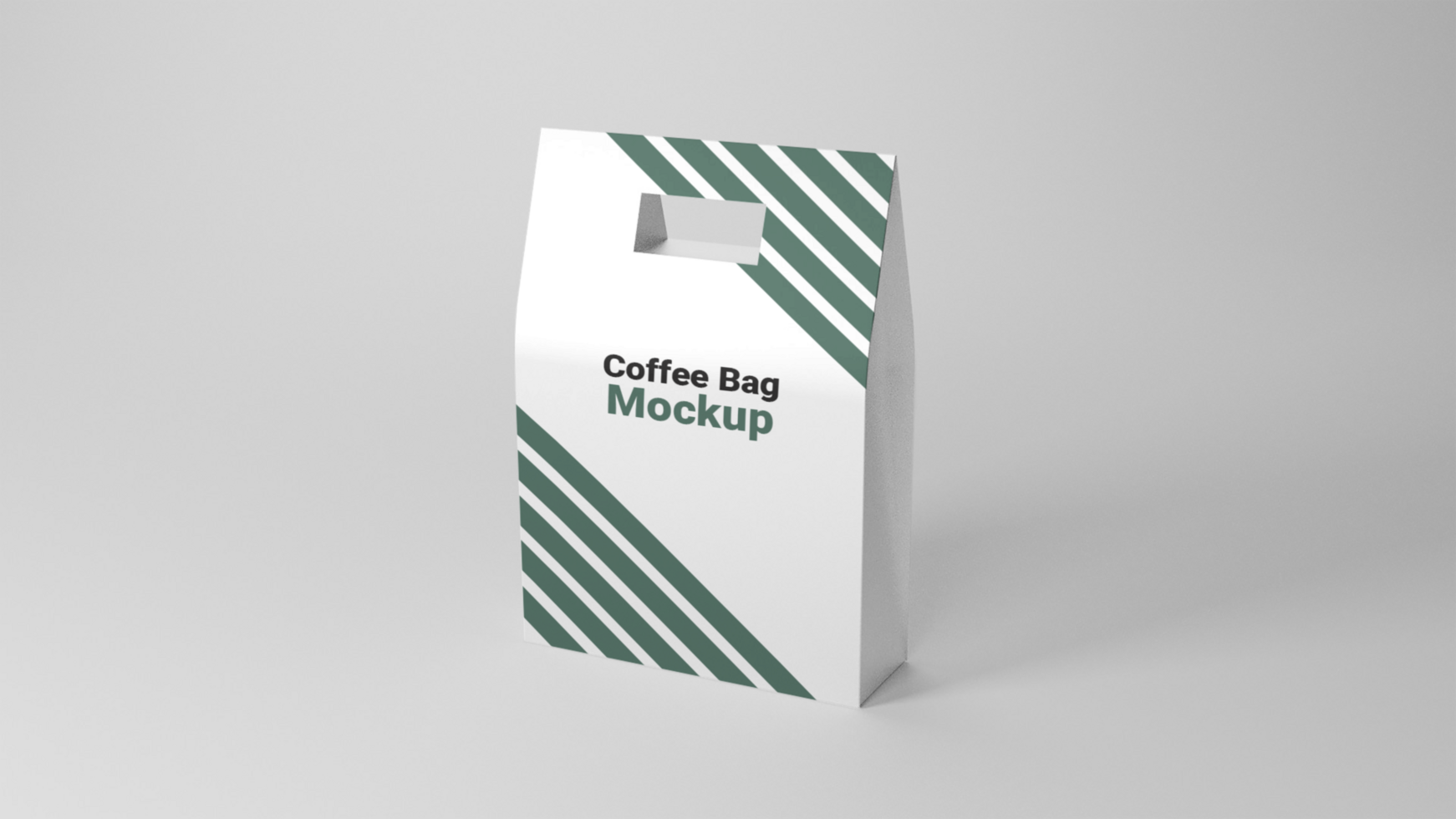 Coffee bag mockup on a white background psd
