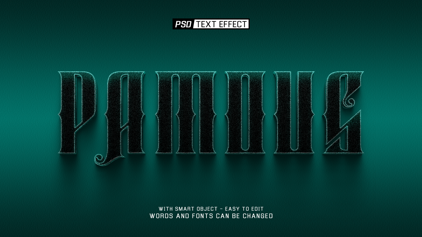 pamous 3d text effect psd