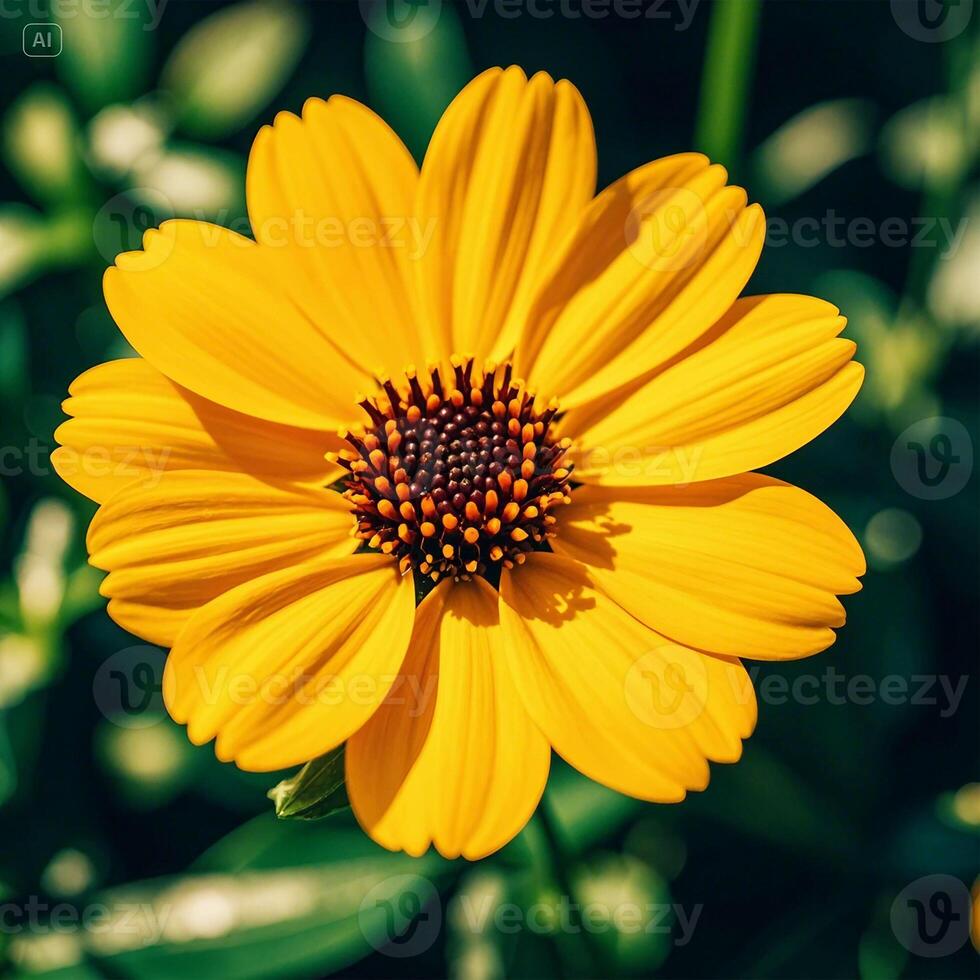 Yellow daisy flower photo