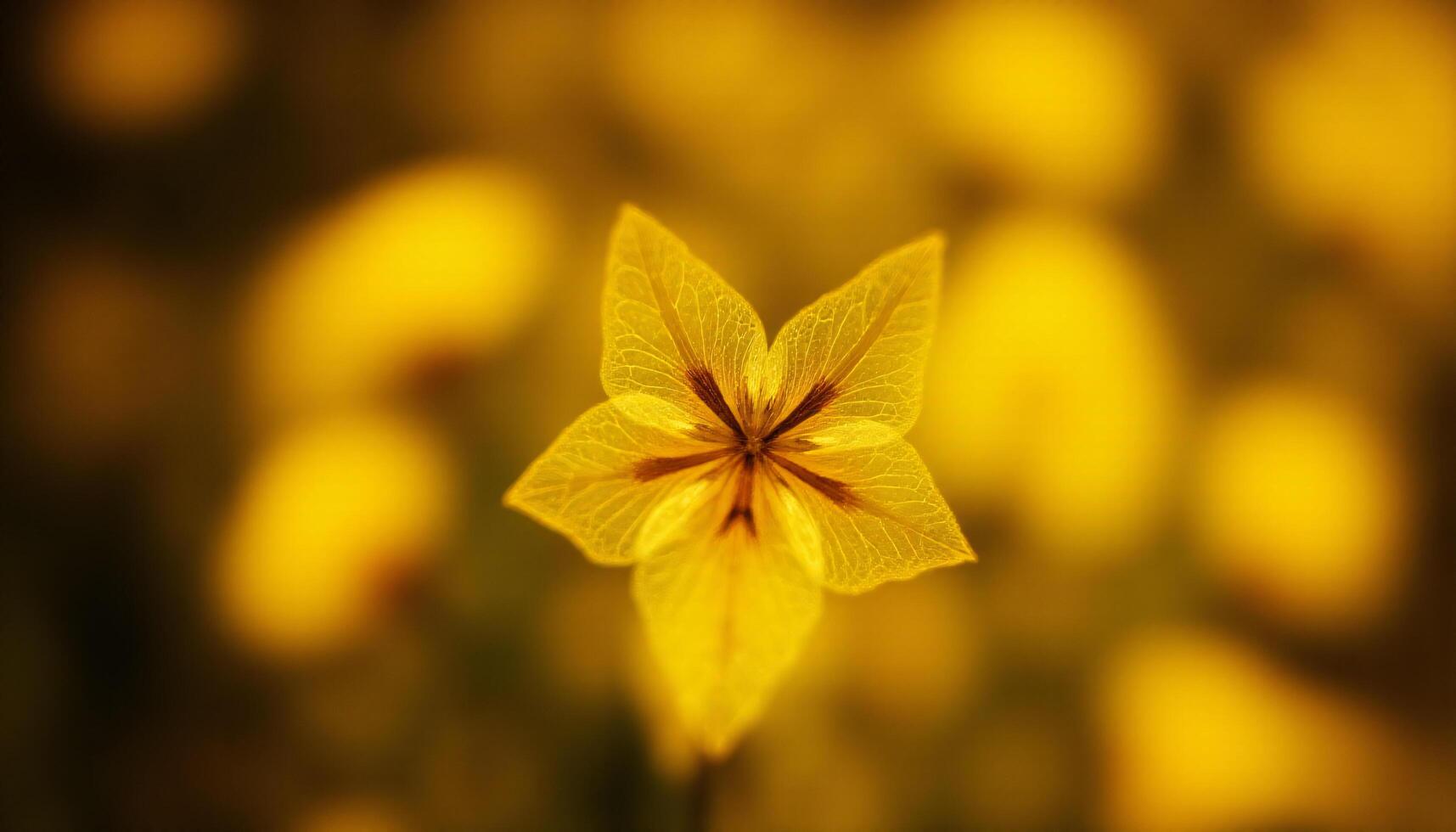 Floral Yellow Background photo