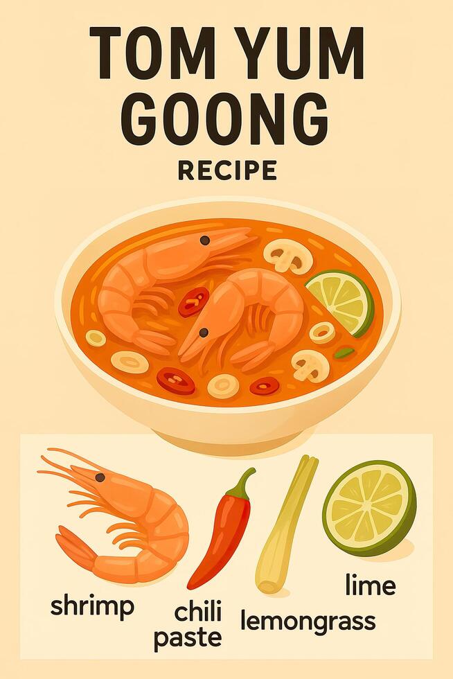Tom yum goong recipe photo
