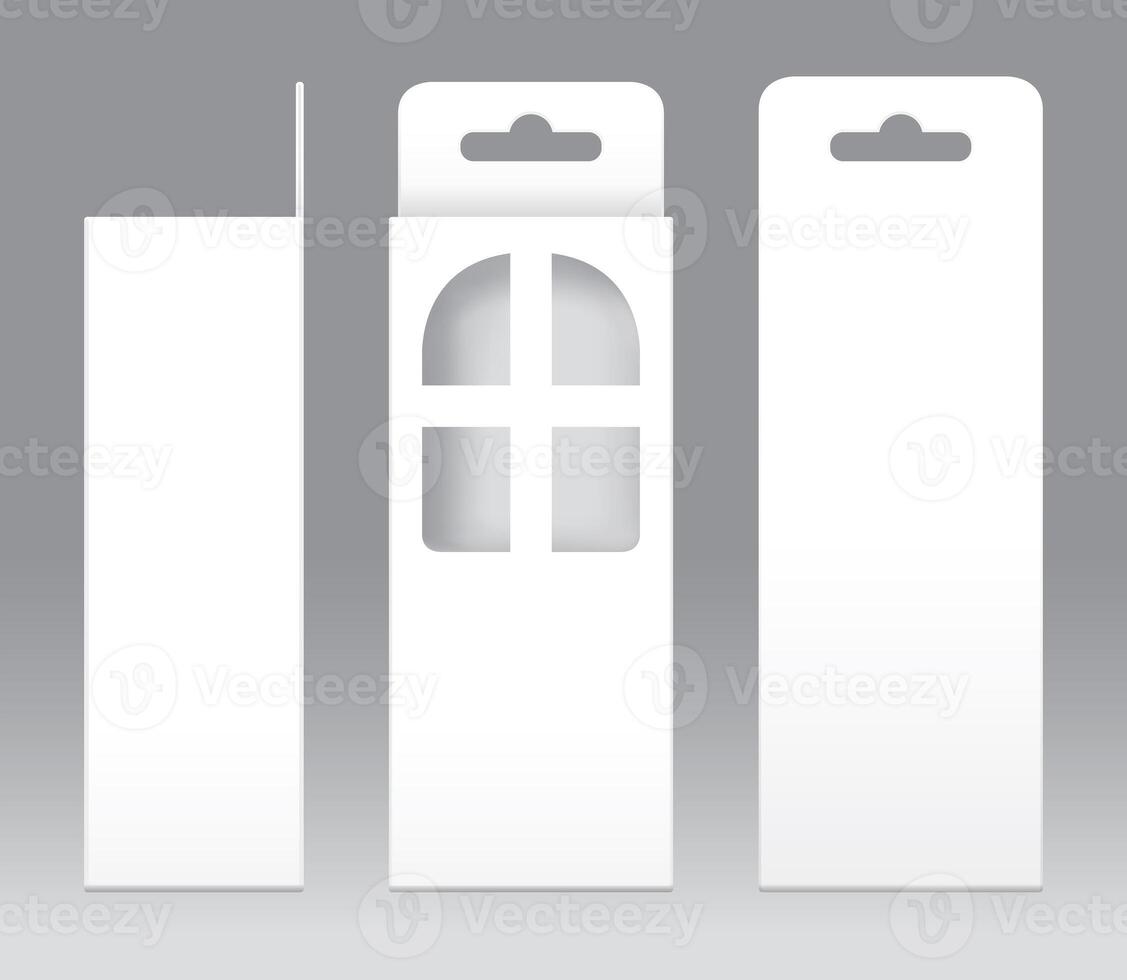 Hanging Box with window shape cut out, Box Packaging photo