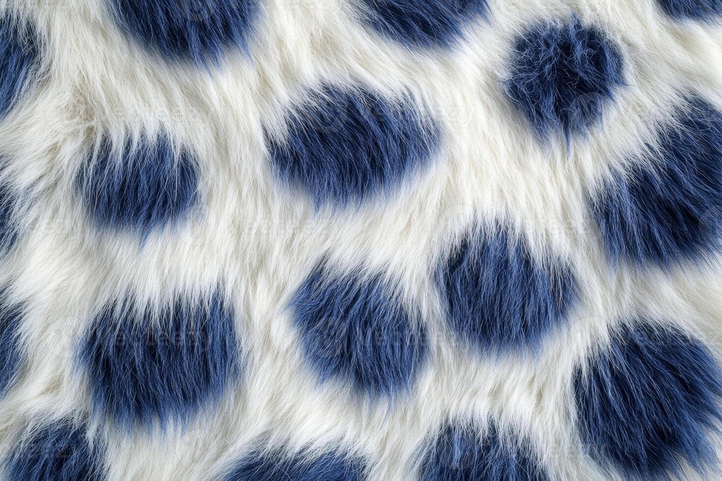 Soft texture with blue and white polka dots on a plush fabric ideal for cozy decor photo