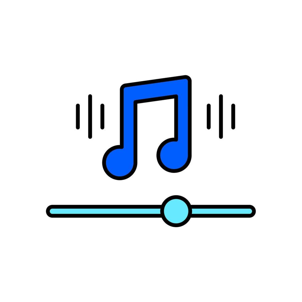Icon a song, isolated against a clean background. vector