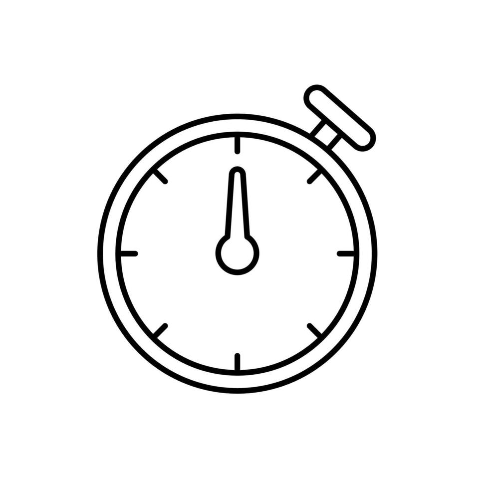 Icon a timer, isolated against a clean background. vector