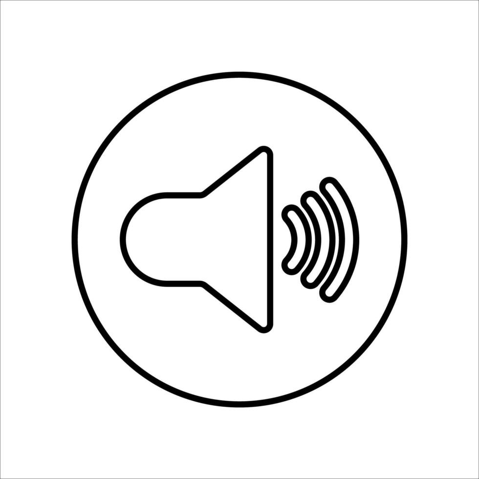 Icon a sound, isolated against a clean background. vector