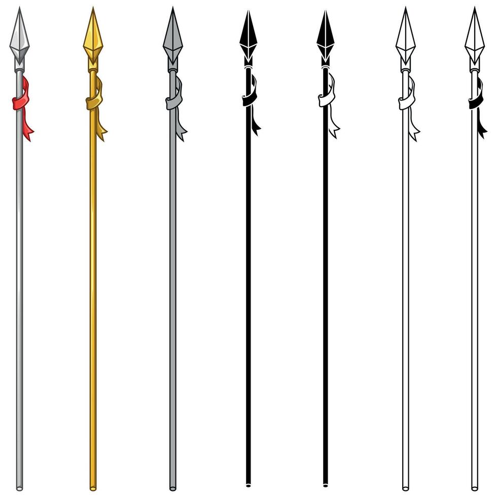 Ancient Combat Lance vector