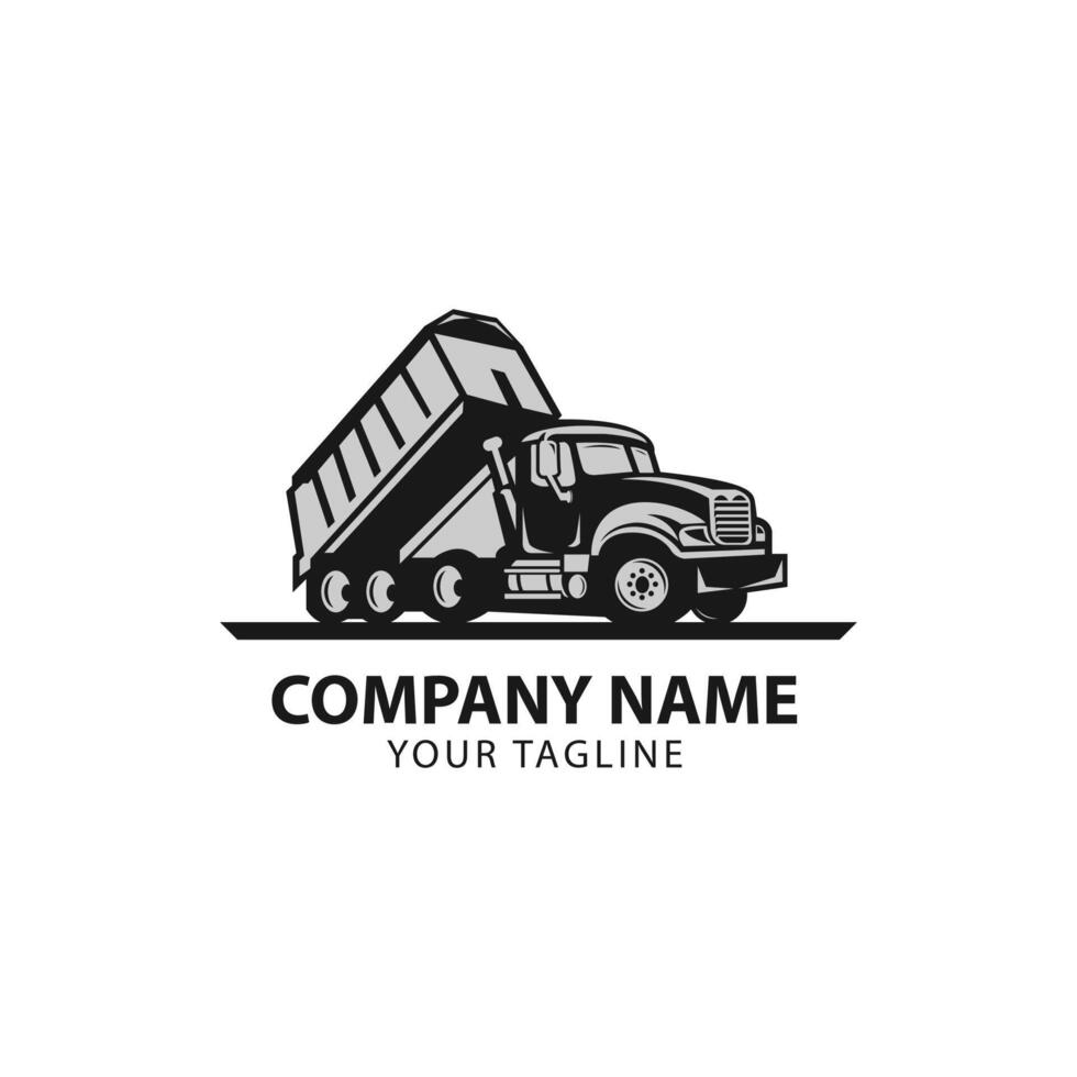 Dump Truck Company Trucking Logo Ready made logo template set isolated.eps 10 vector