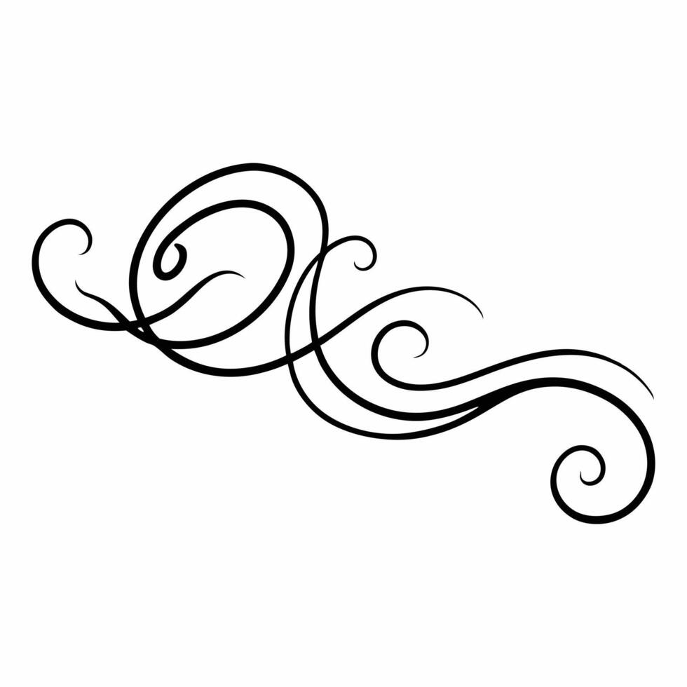 Curl Flourish Calligraphy swirls vector