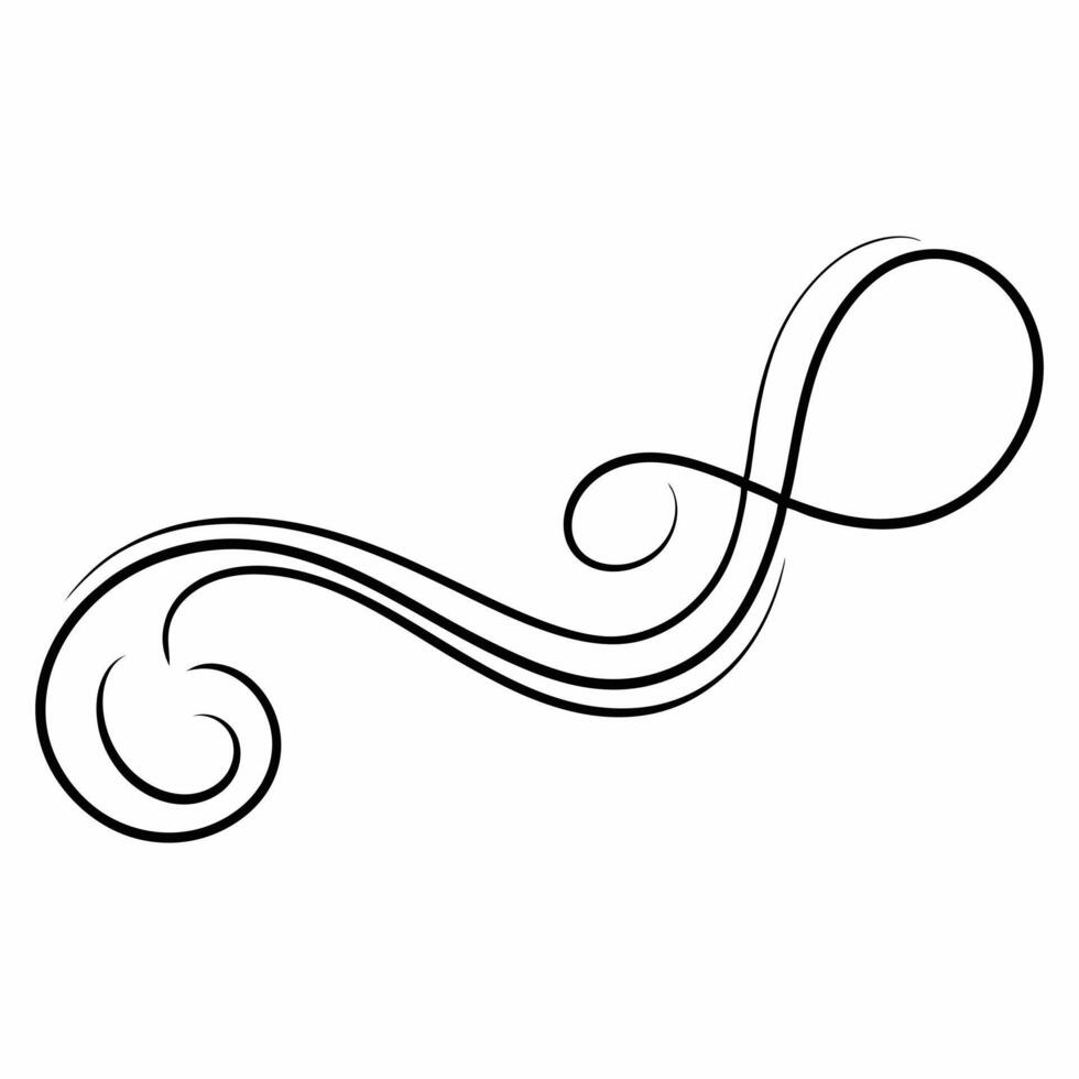 Decorative swirls Text elements vector