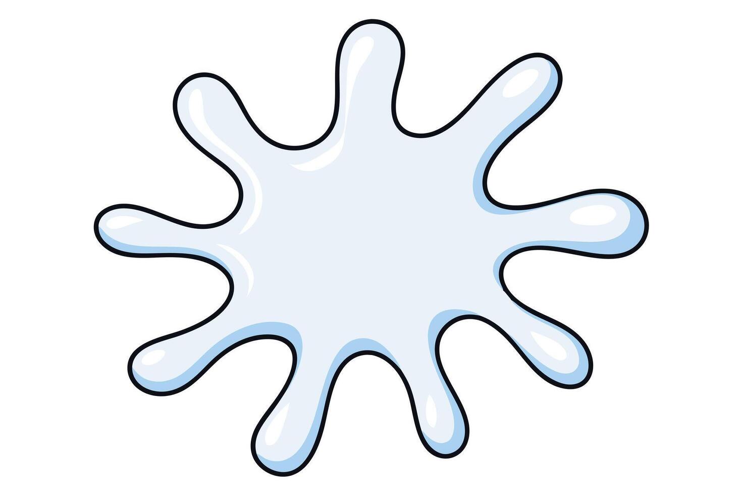 A Light blue splatter graphic design element. vector