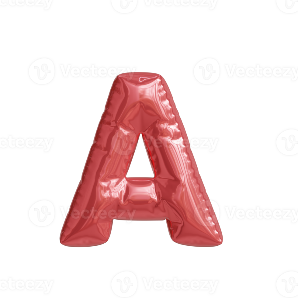a balloon shaped letter a on a transparent background png
