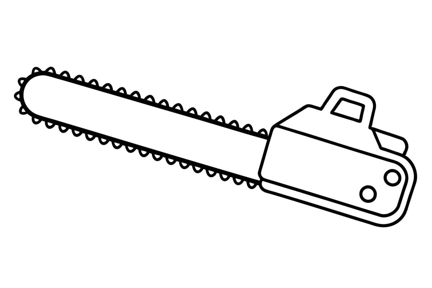 A Illustration of a Chainsaw vector