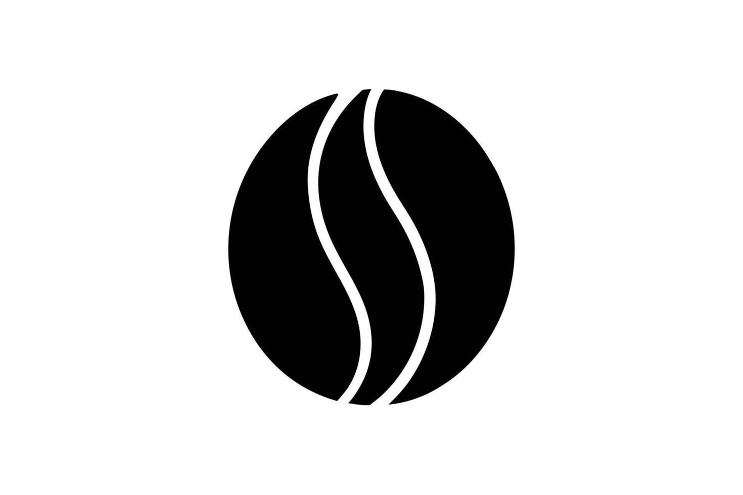 Simple black and white graphic of a stylized marble. vector