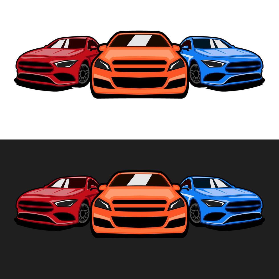 car rental logo icon illustration design art vector