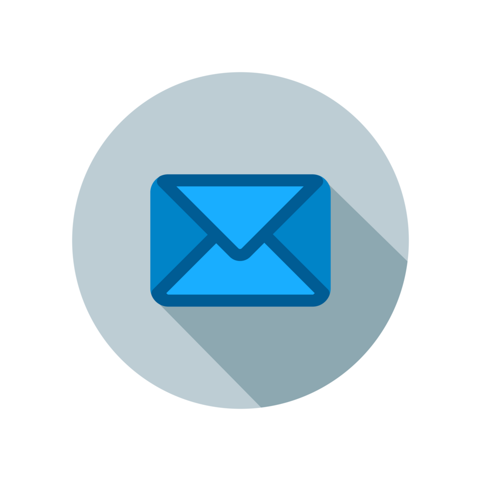 Design Illustration graphic of message icon with flat style. Suitable for UI, mobile design, web design, etc. Transparent Background. png