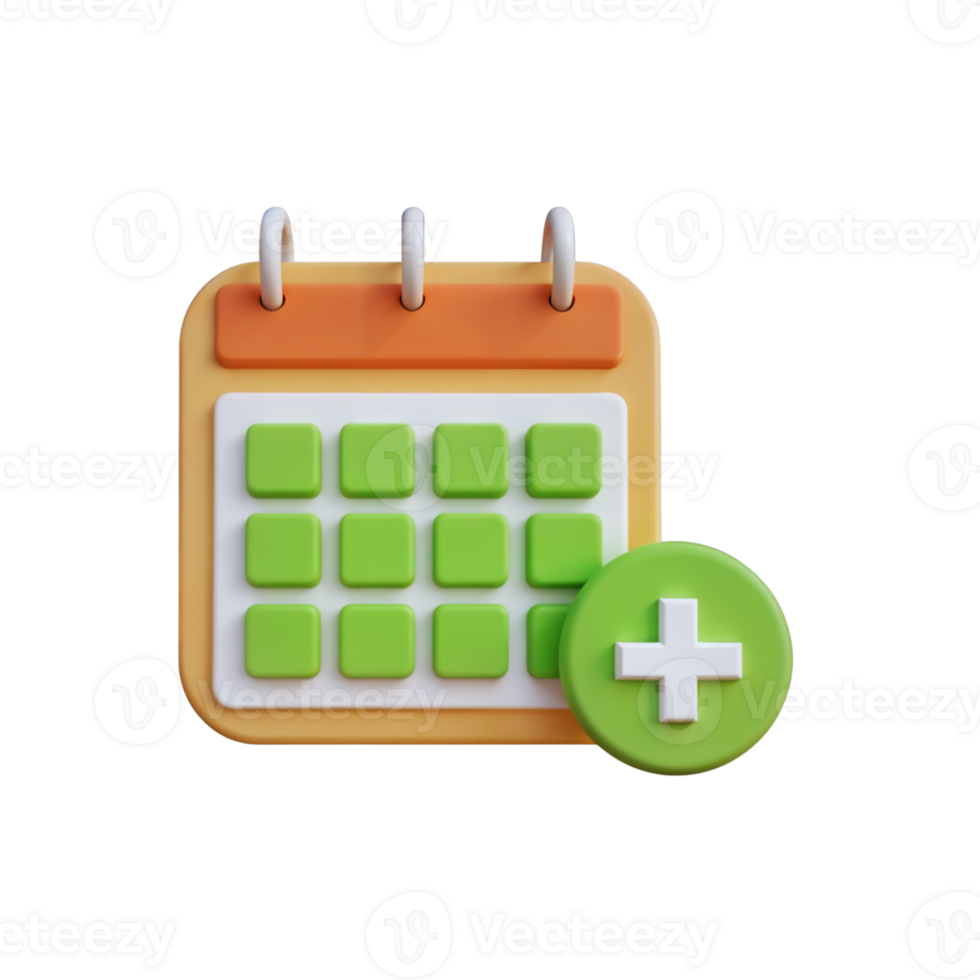 Calendar icon with a plus sign, representing scheduling and planning for events and activities png